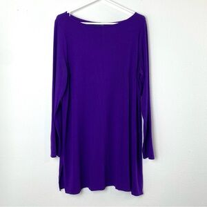 Eileen Fisher Purple Mini Dress